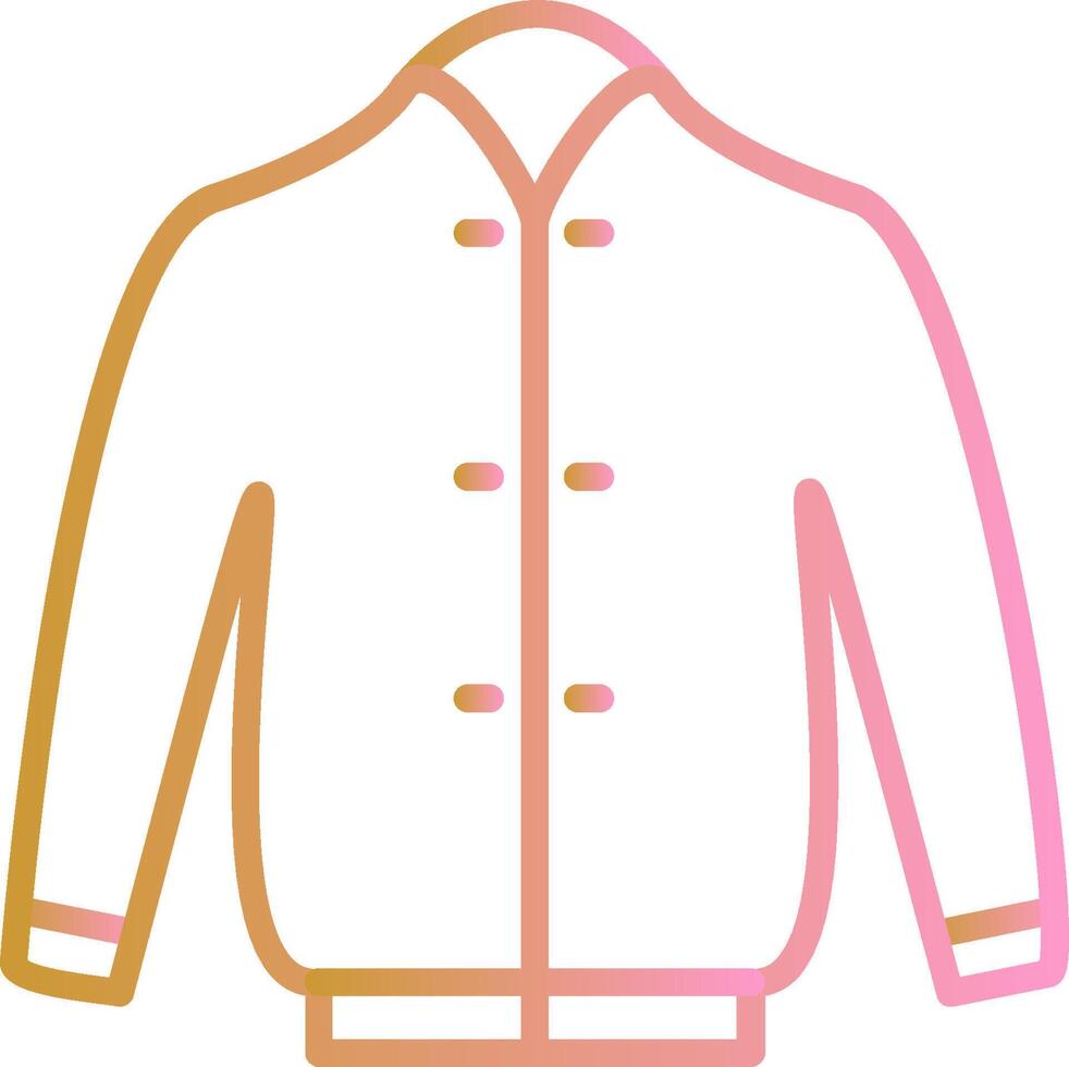 icono de vector de chaqueta elegante