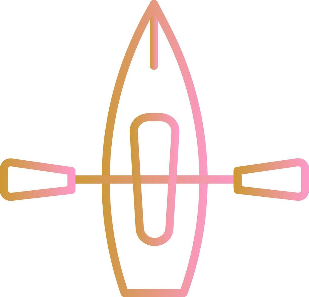 icono de vector de kayak