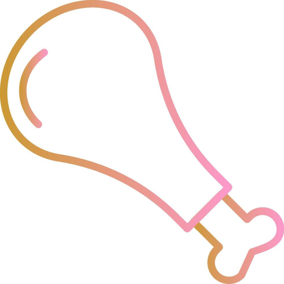 Chicken Leg Vector Icon