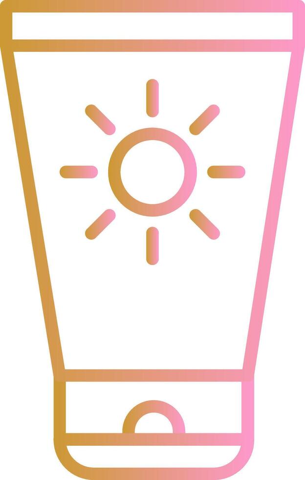 Sun Cream Vector Icon