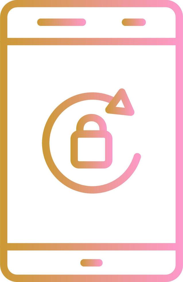 Portrait Orientation Lock Vector Icon