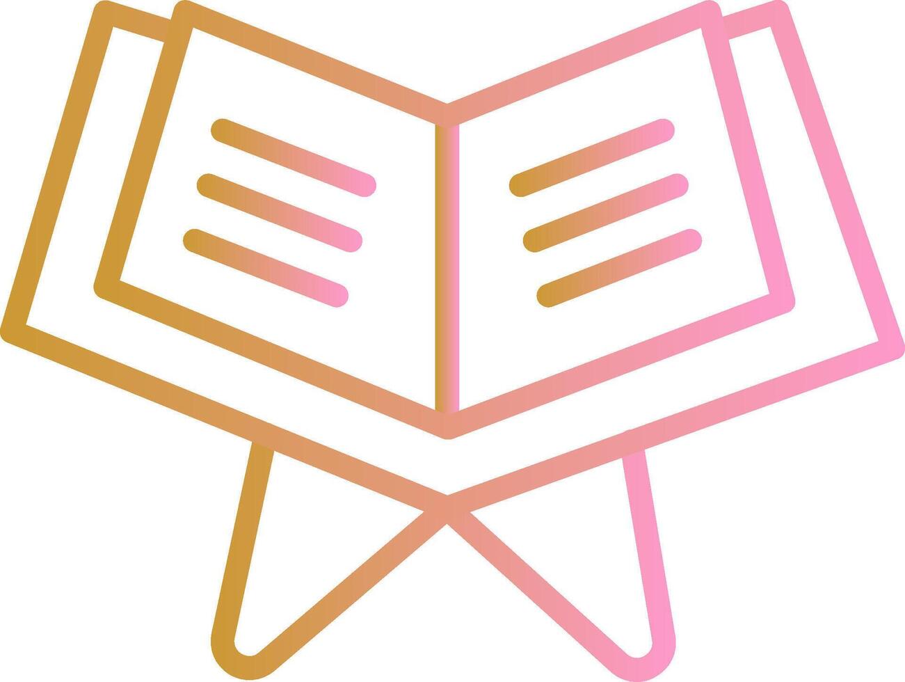 Reading Holy Book Vector Icon