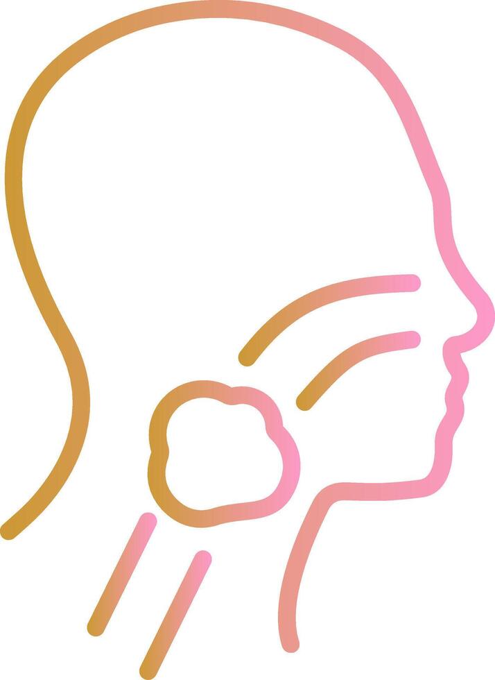 Throat Cancer Vector Icon