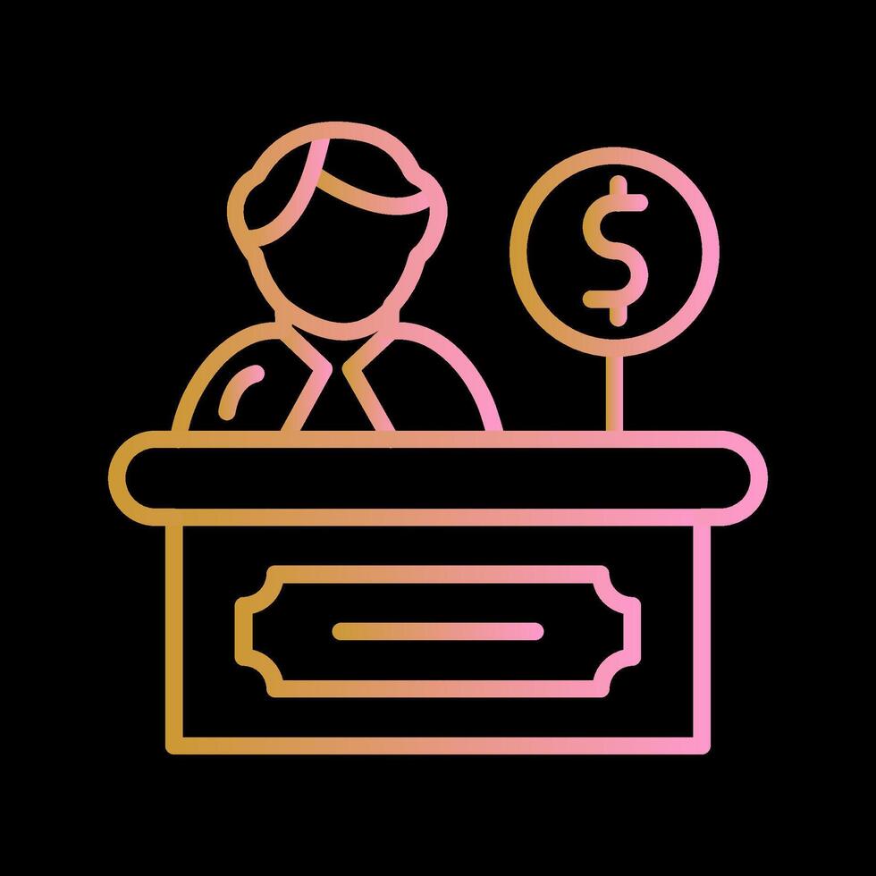 Cashier Vector Icon