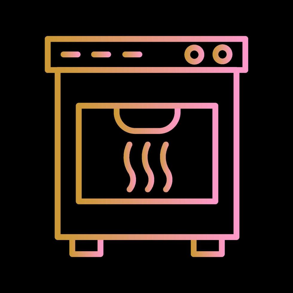 icono de vector de horno