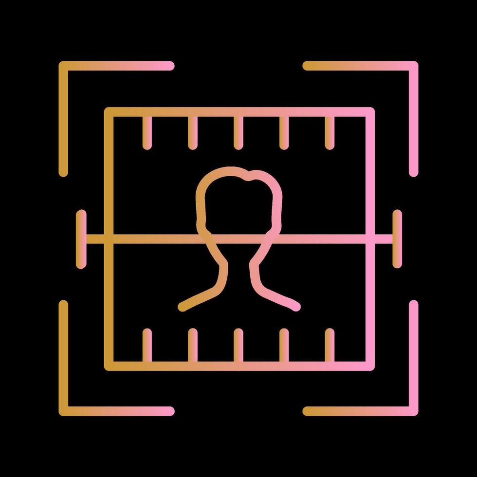 Face Scan Vector Icon