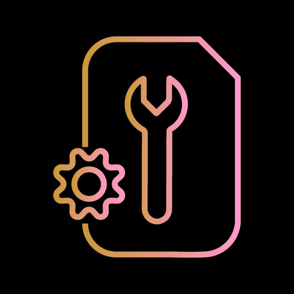 Document Setting Vector Icon
