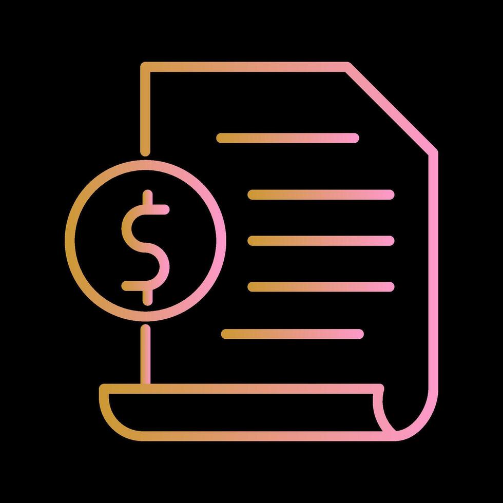Invoice Vector Icon