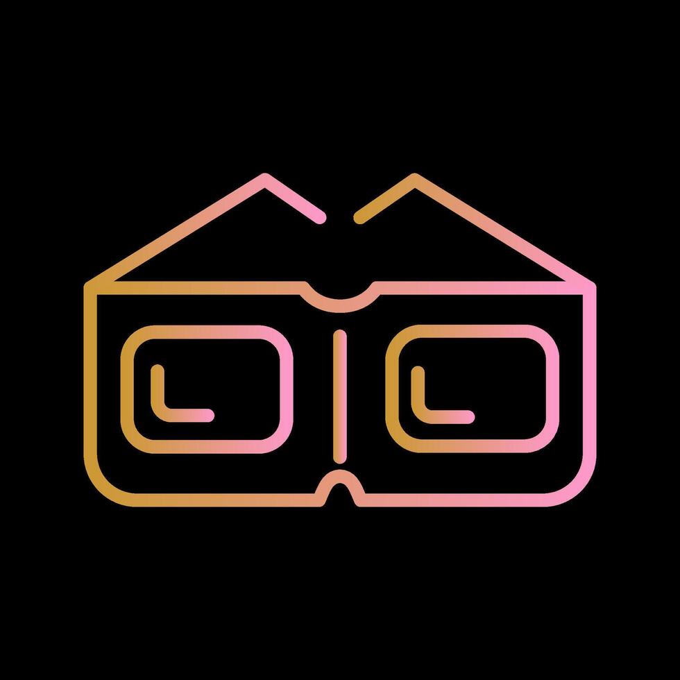 icono de vector de gafas