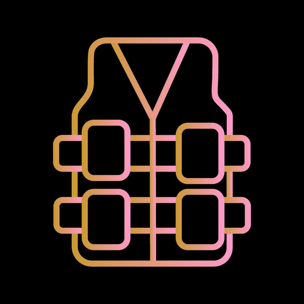 Bullet Proof Vest Vector Icon