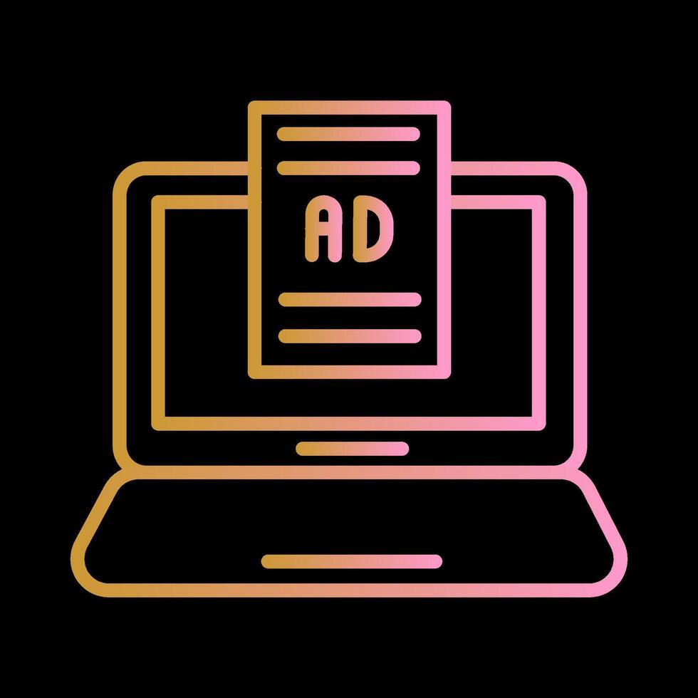 Internet Ads Vector Icon