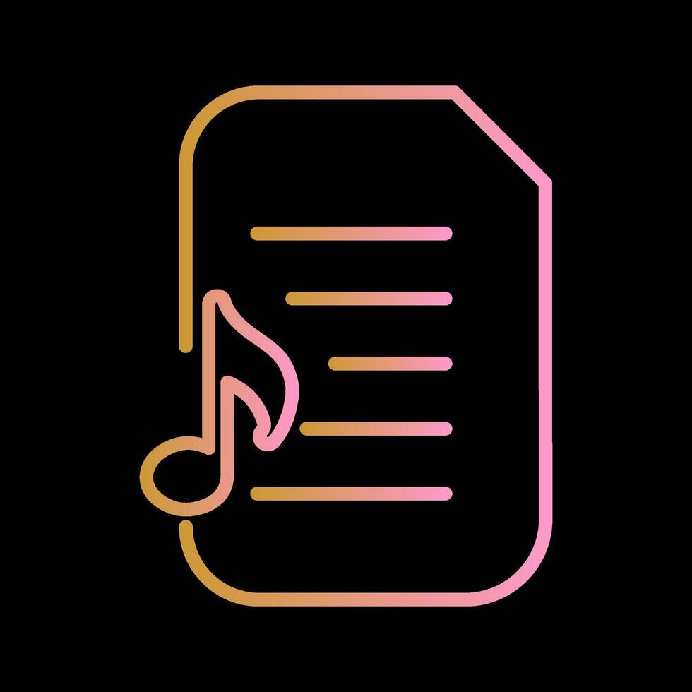 Audio Document Vector Icon