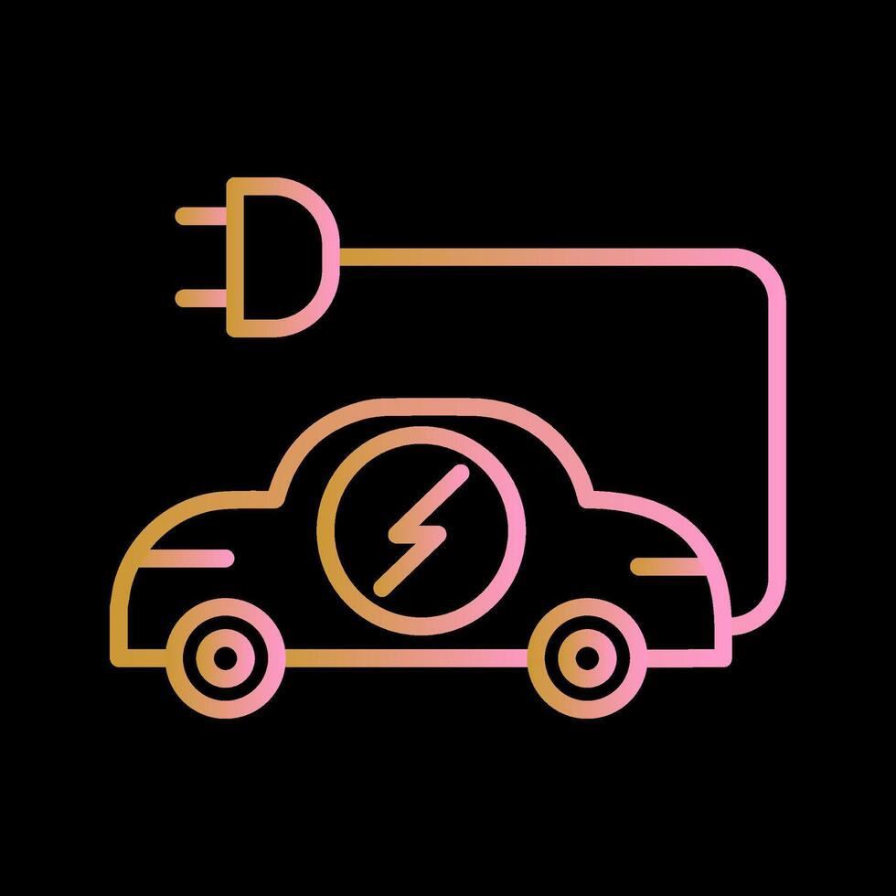 Electric Car Vector Icon