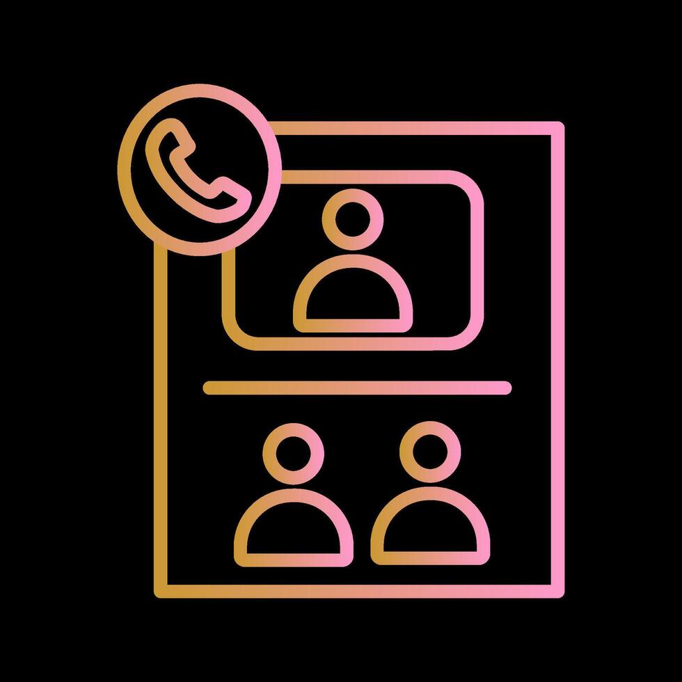 Conference Call Vector Icon