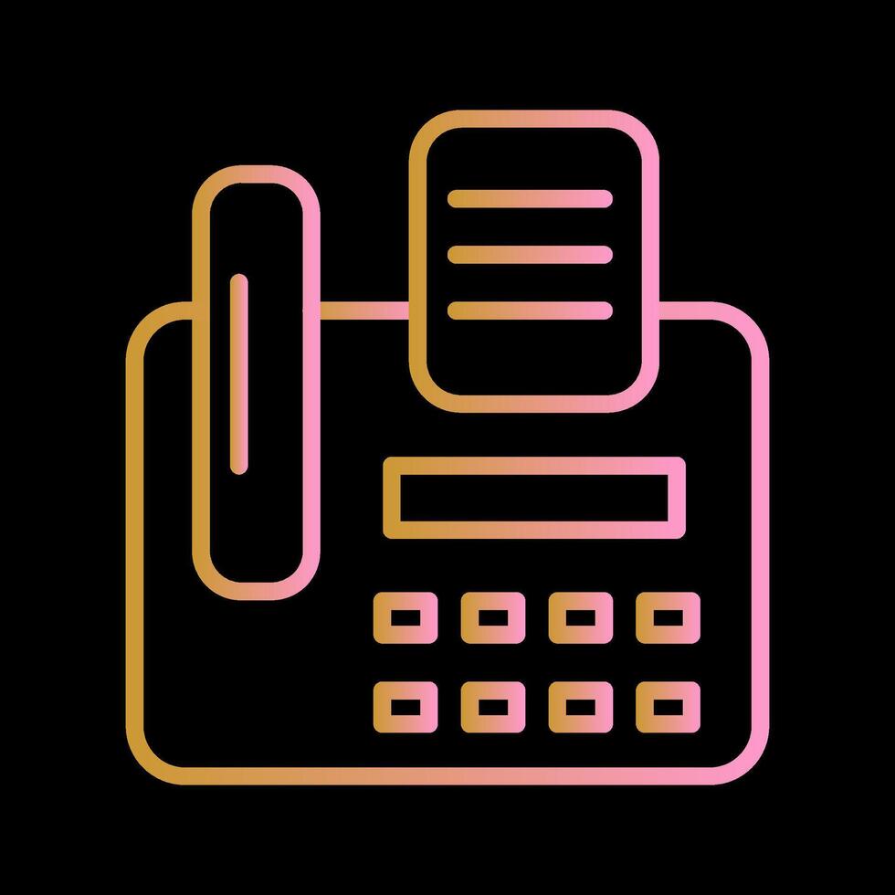 Fax Machine Vector Icon