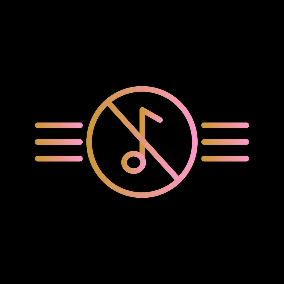 Music Disabled Vector Icon