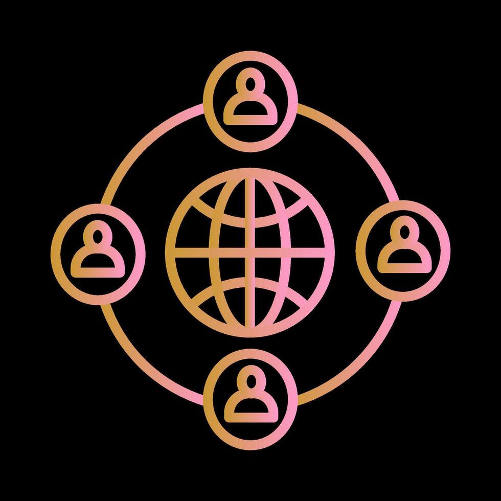 Company Network Vector Icon
