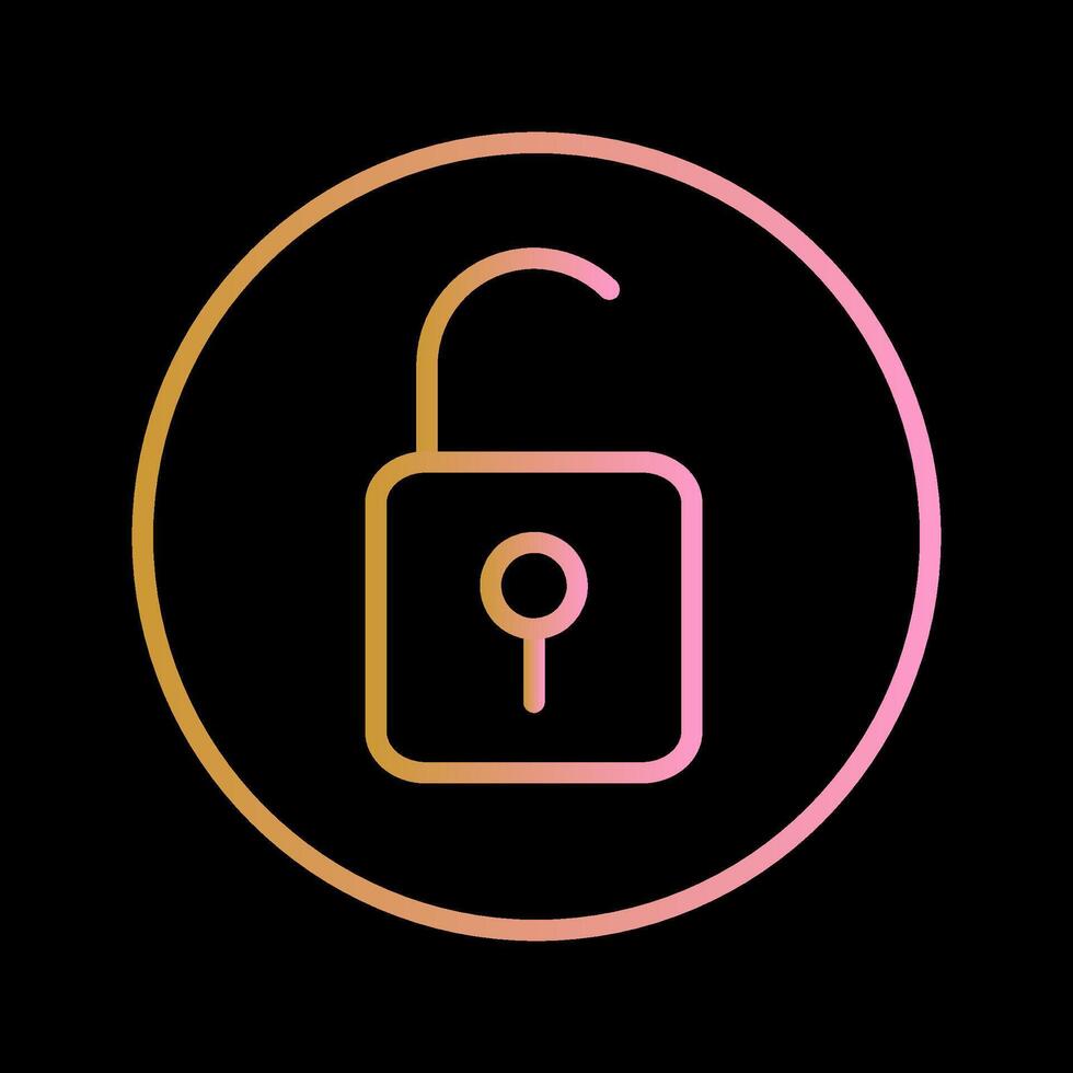 Open Lock II Vector Icon