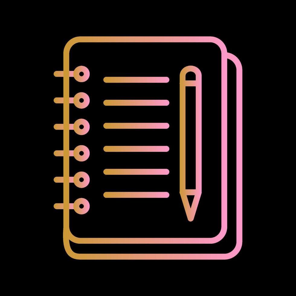 Notebook And Pen Vector Icon