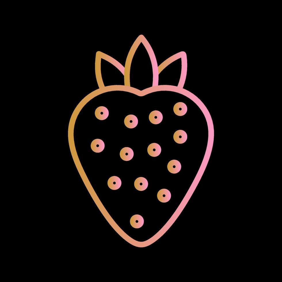 Strawberry Vector Icon