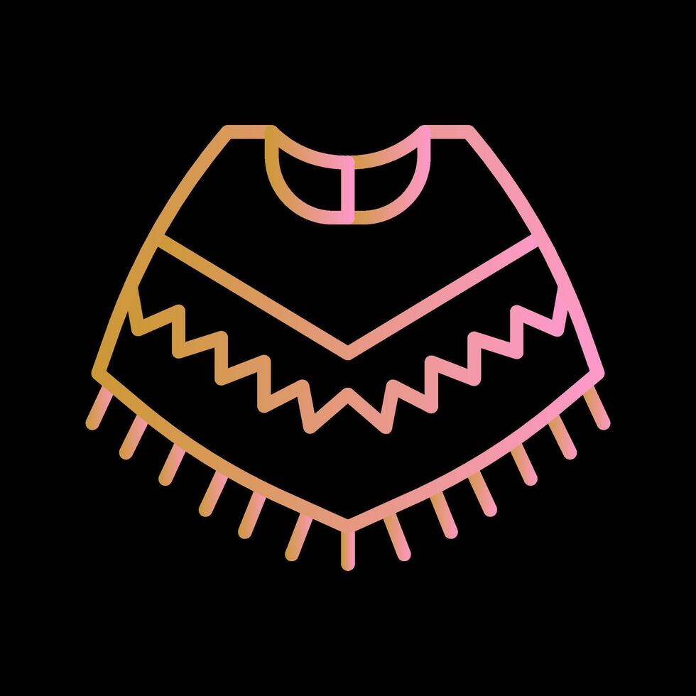 Poncho Vector Icon