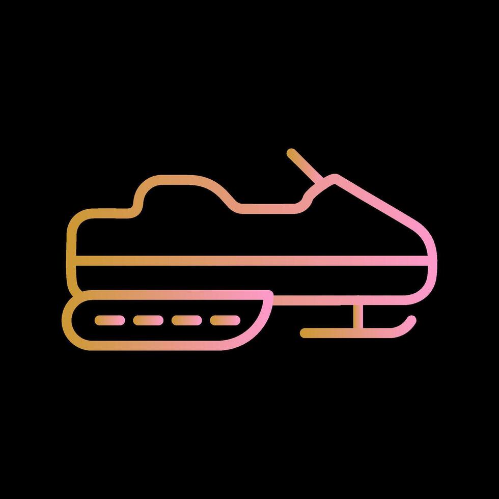 Snowmobile Vector Icon