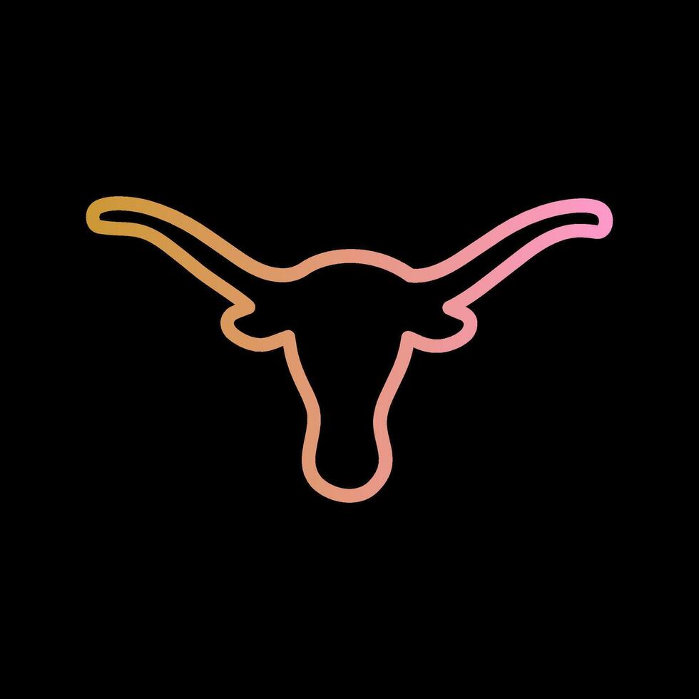 Bull Horns Vector Icon