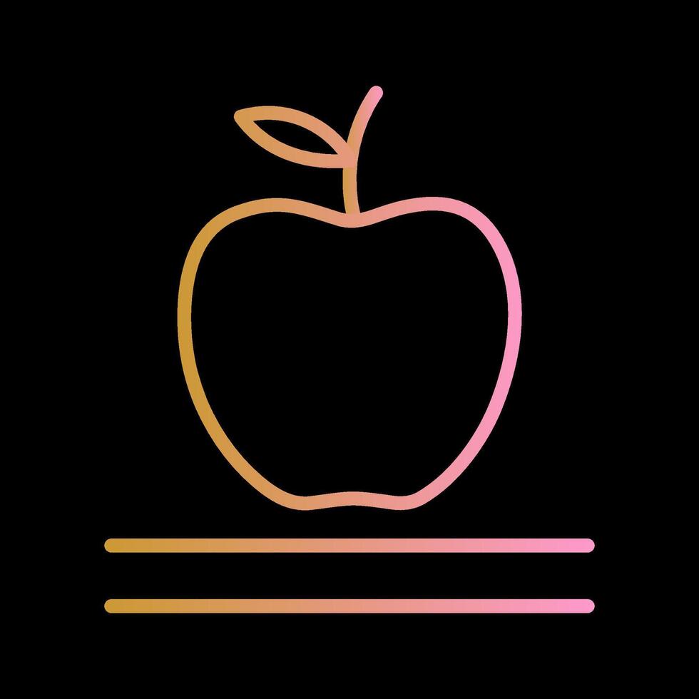 icono de vector de manzana