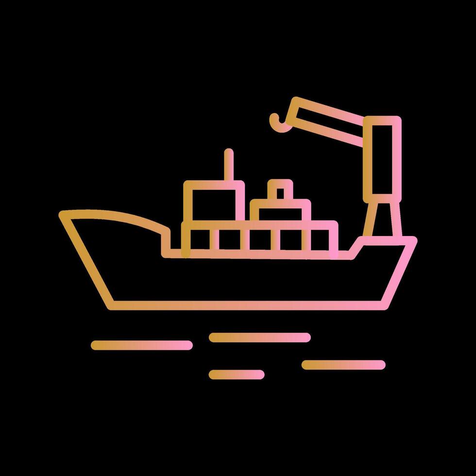 Cargo Ship II Vector Icon