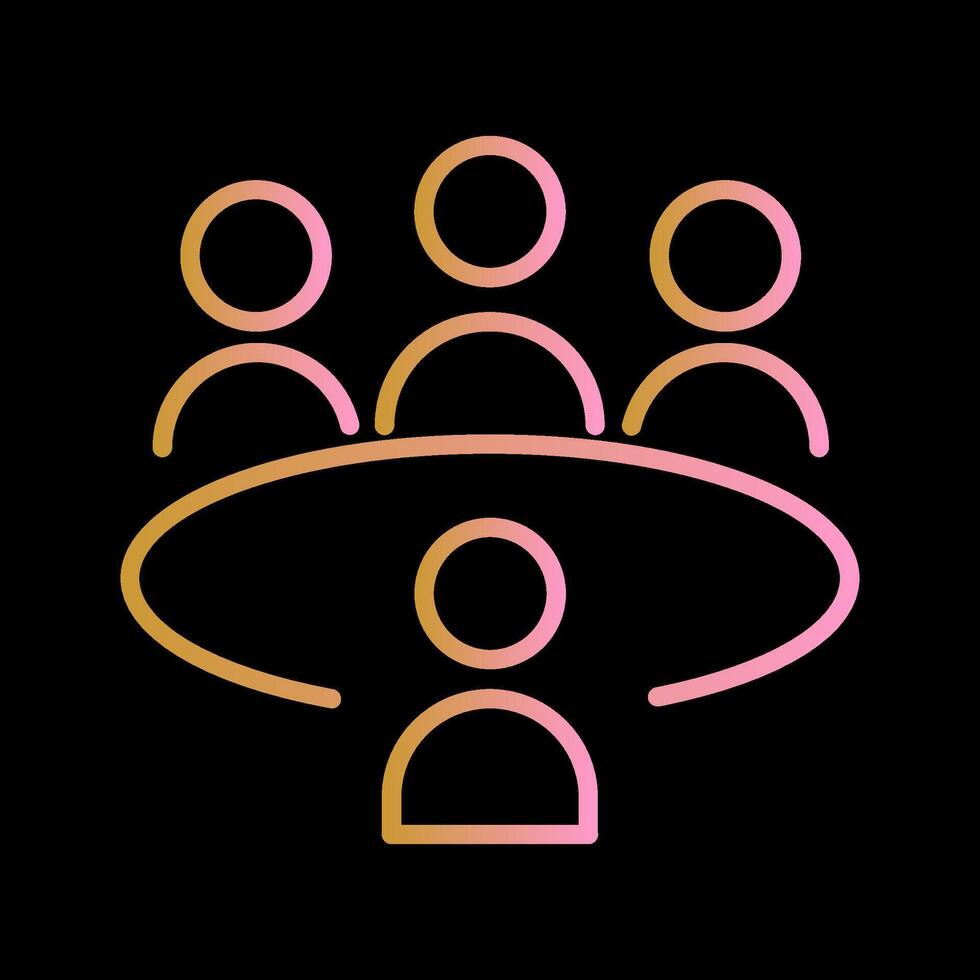 Conference Table Vector Icon