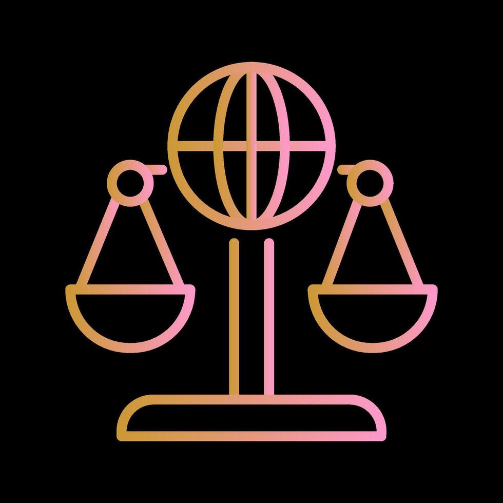 International Law Vector Icon