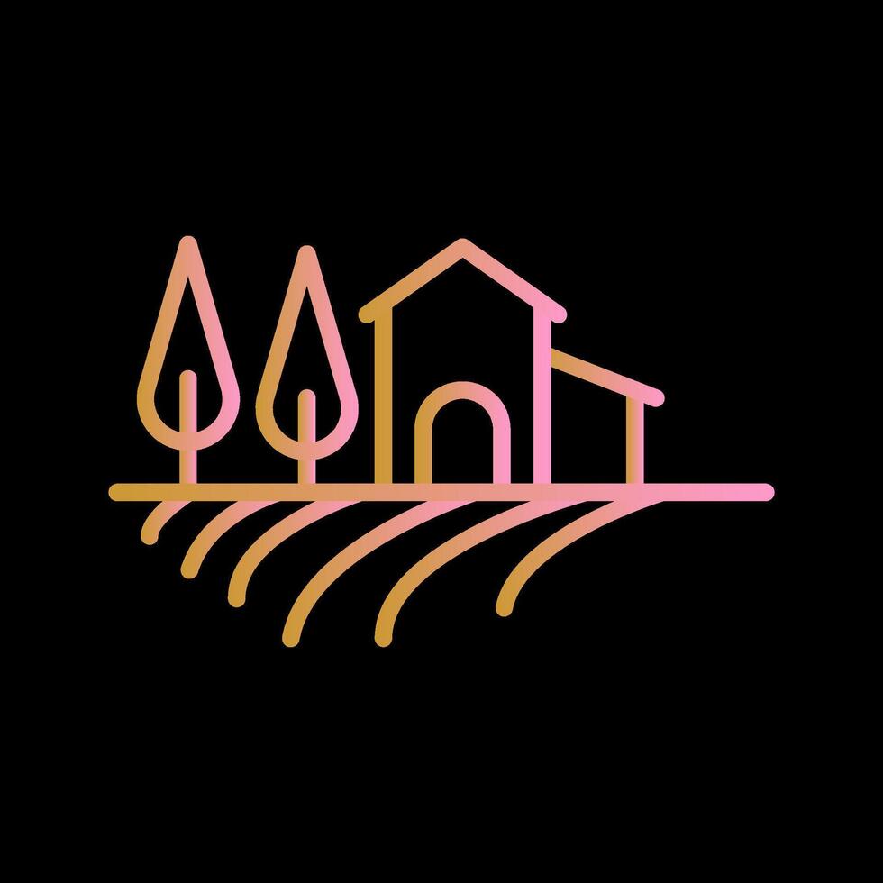 Farm House Vector Icon