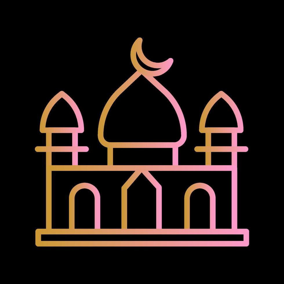 icono de vector de mezquita