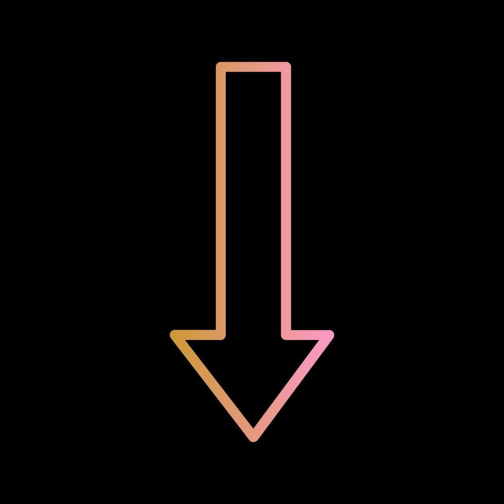 Arrow Down Vector Icon