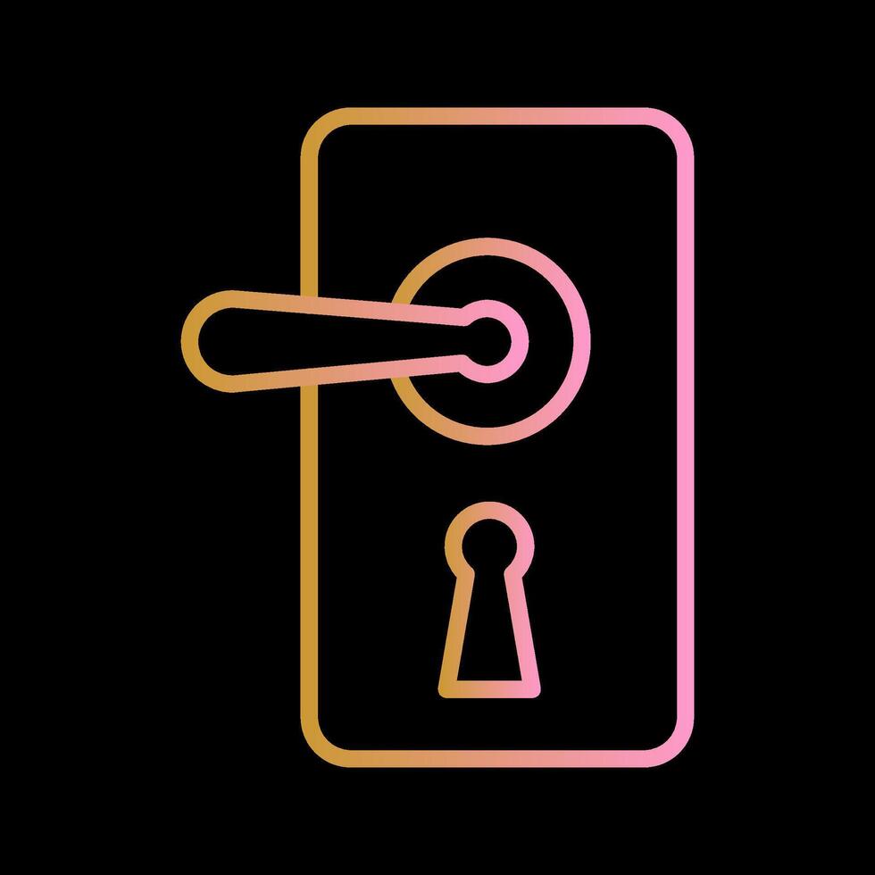 Door Lock Vector Icon