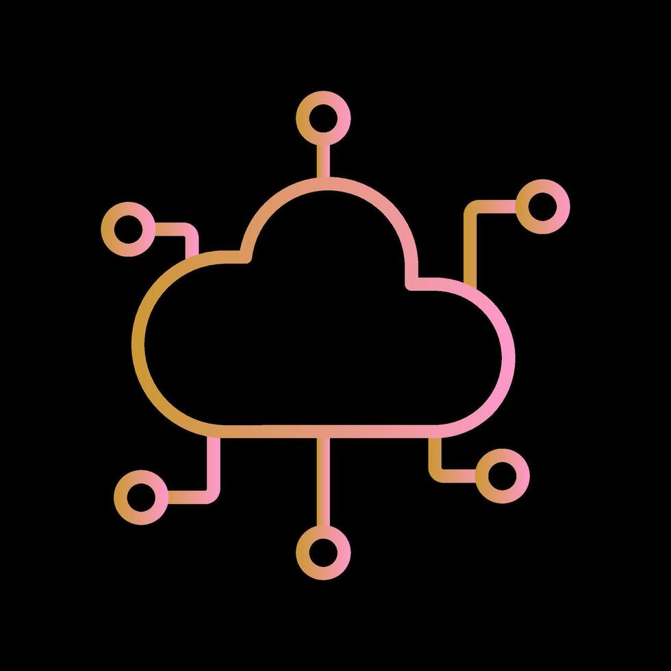 Cloud Computing Vector Icon