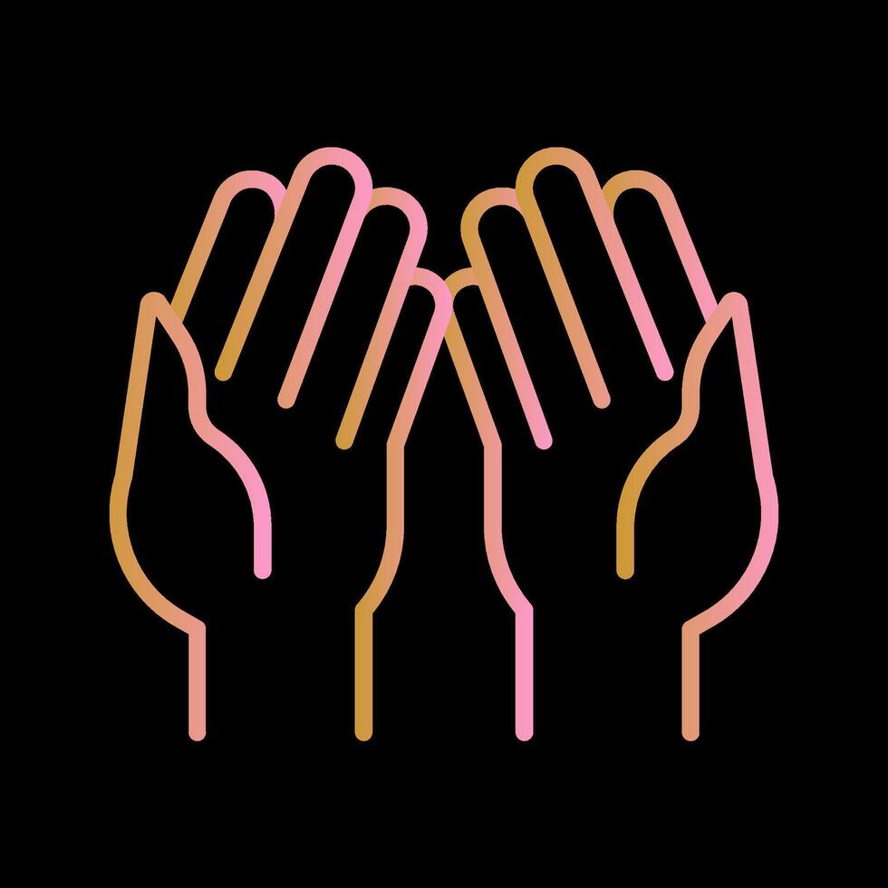 Praying Hands Vector Icon