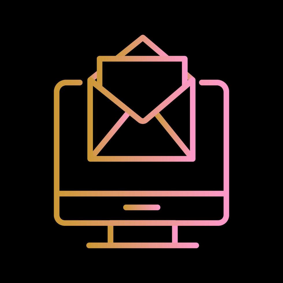 icono de vector de correo