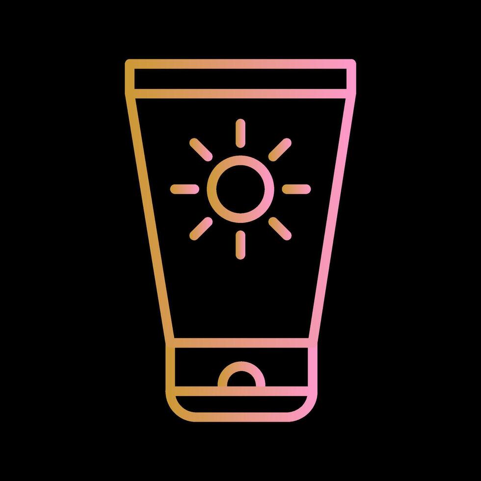 Sun Cream Vector Icon