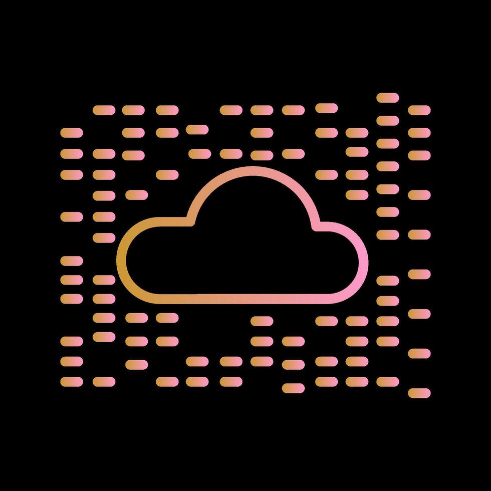 icono de vector de nube