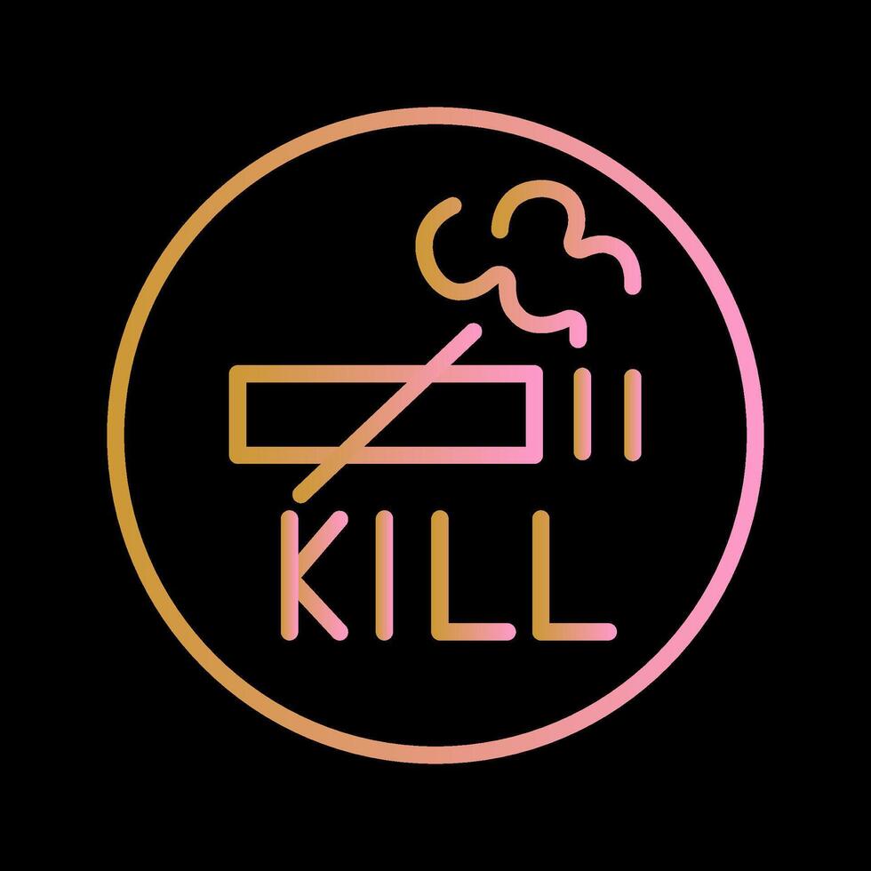 fumar mata vector icono
