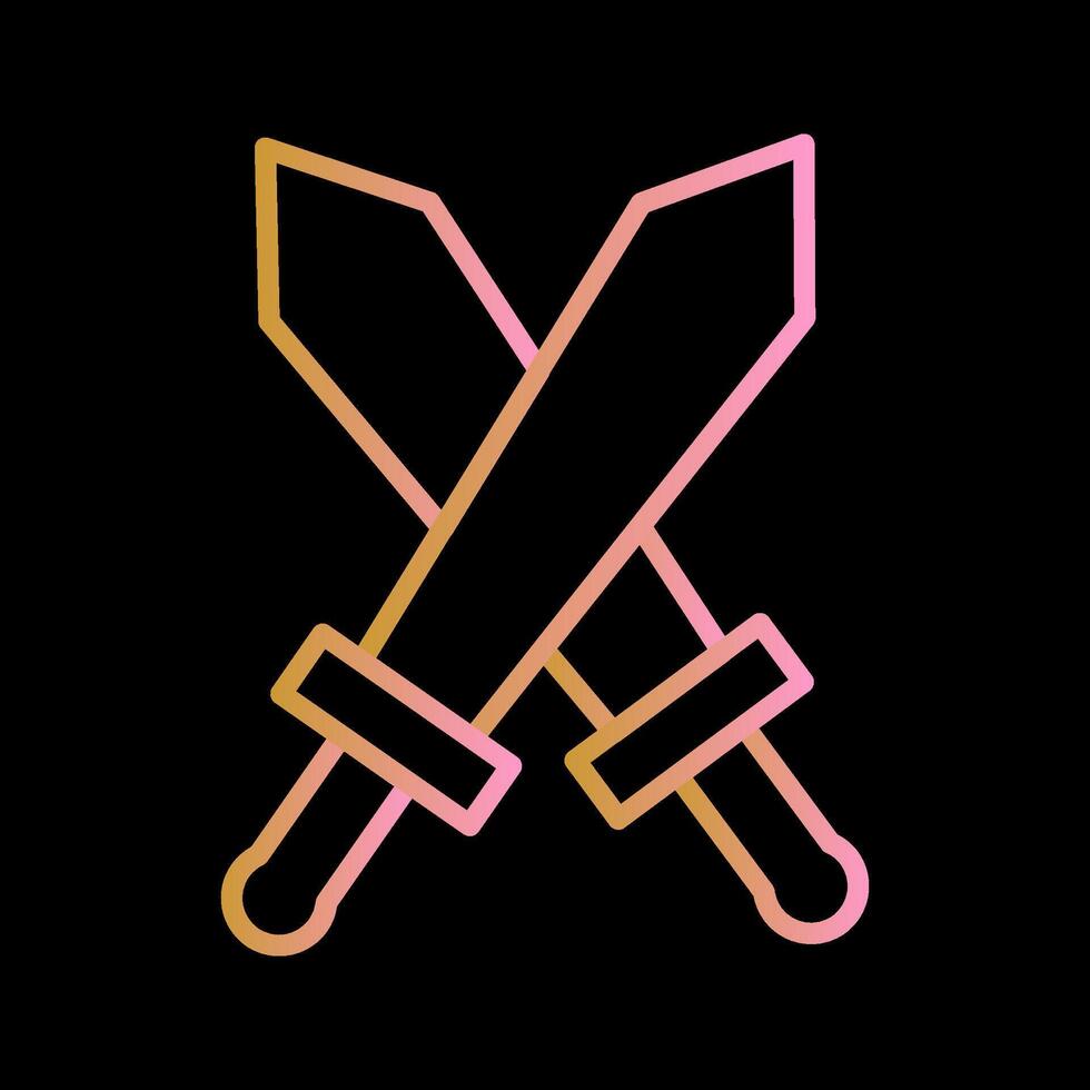 Two Swords Vector Icon