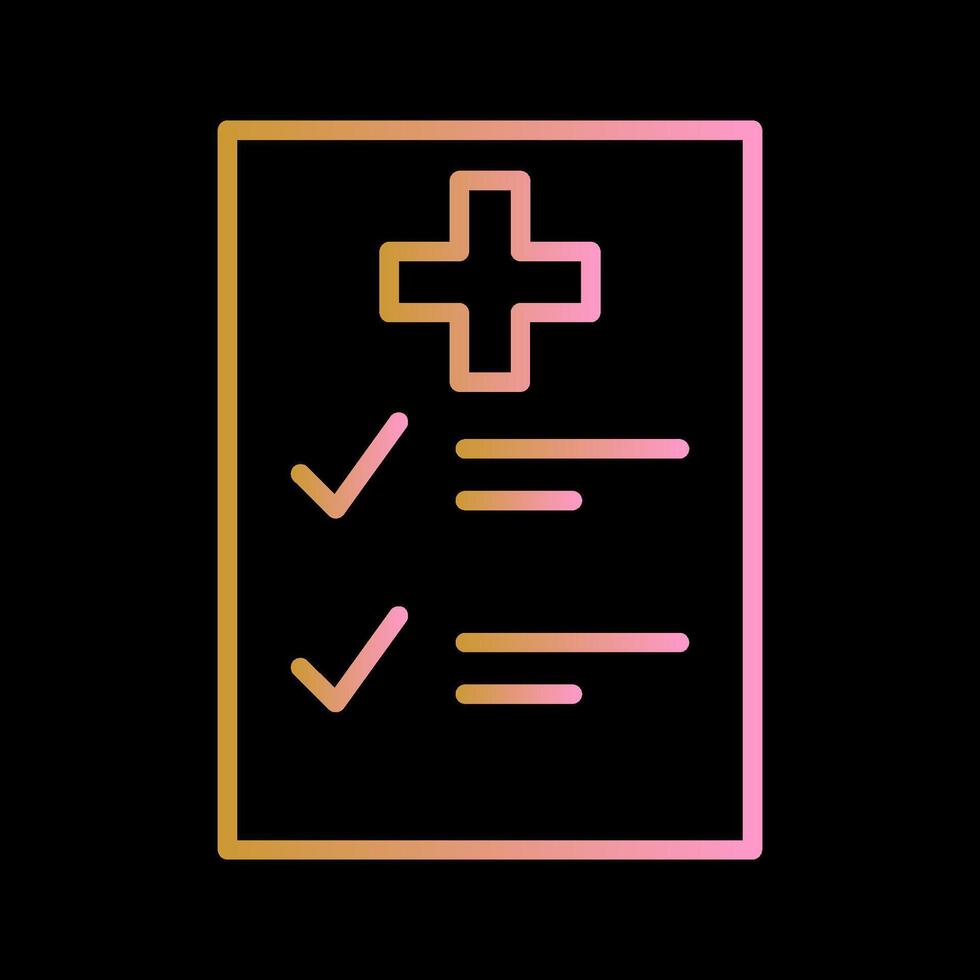 Medical Examination List Vector Icon