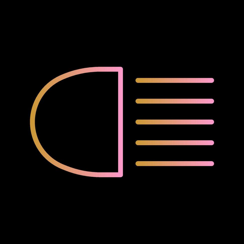 Headlight Vector Icon