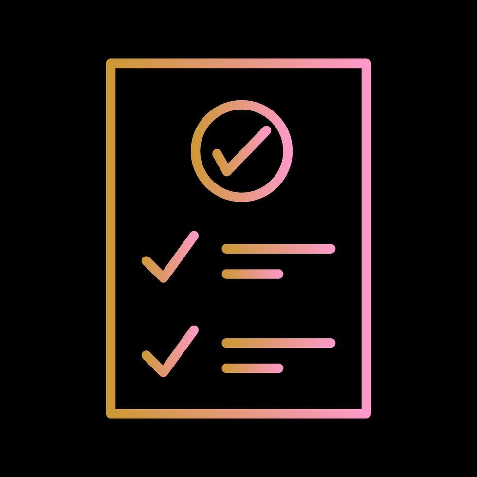 Check Up List Vector Icon