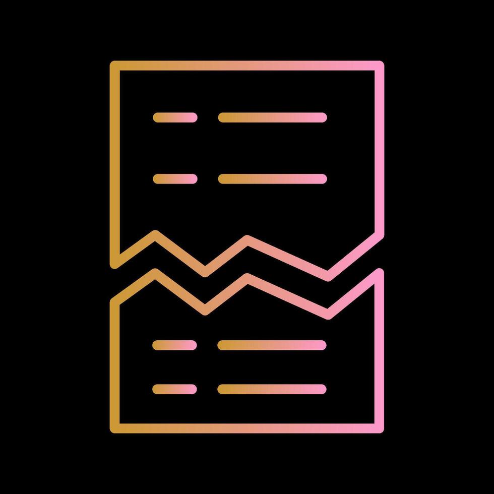 Corrupted List Vector Icon