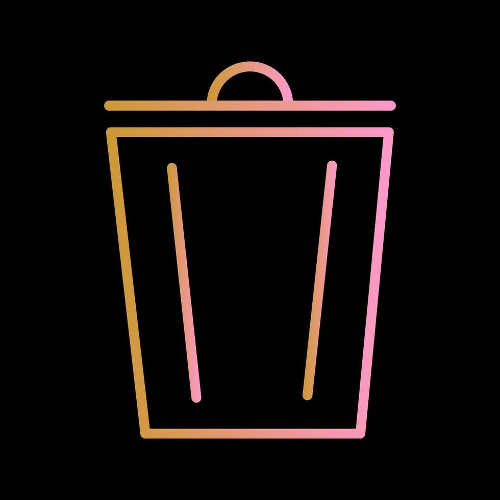 icono de vector de basura