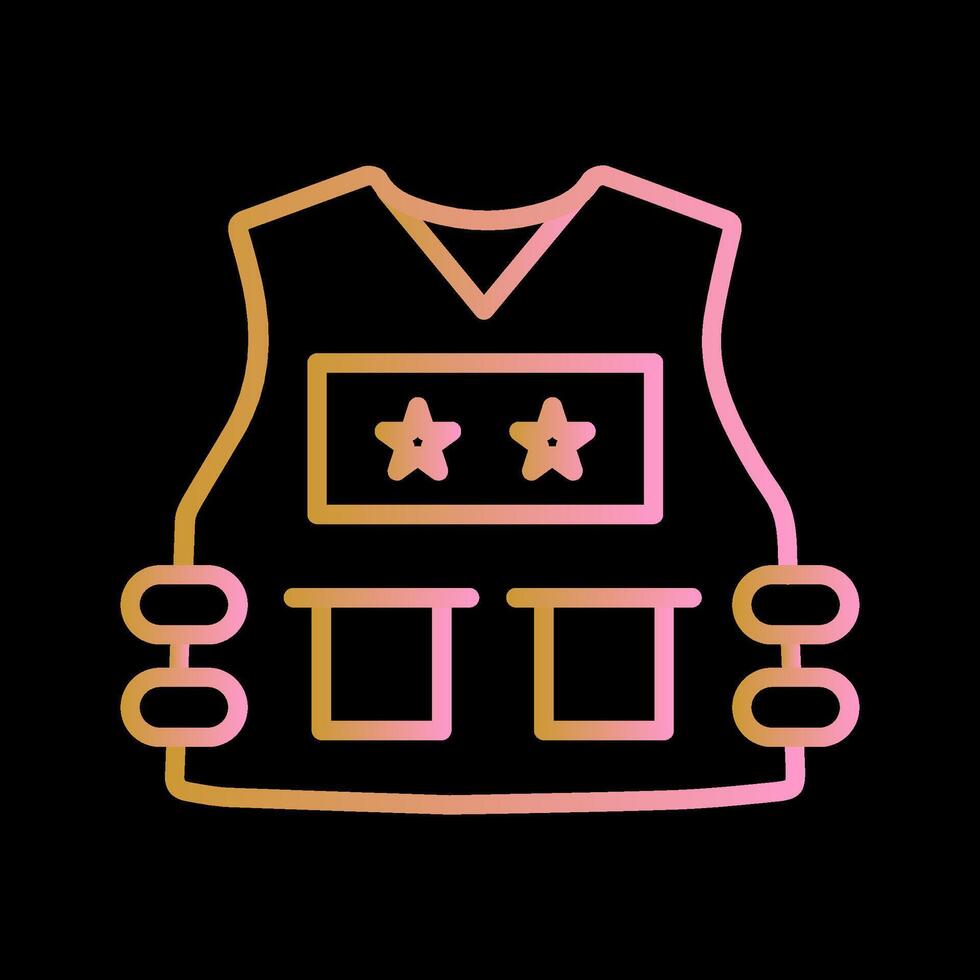 Police Vest Vector Icon