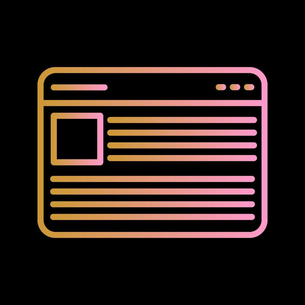 Blogging Services Vector Icon