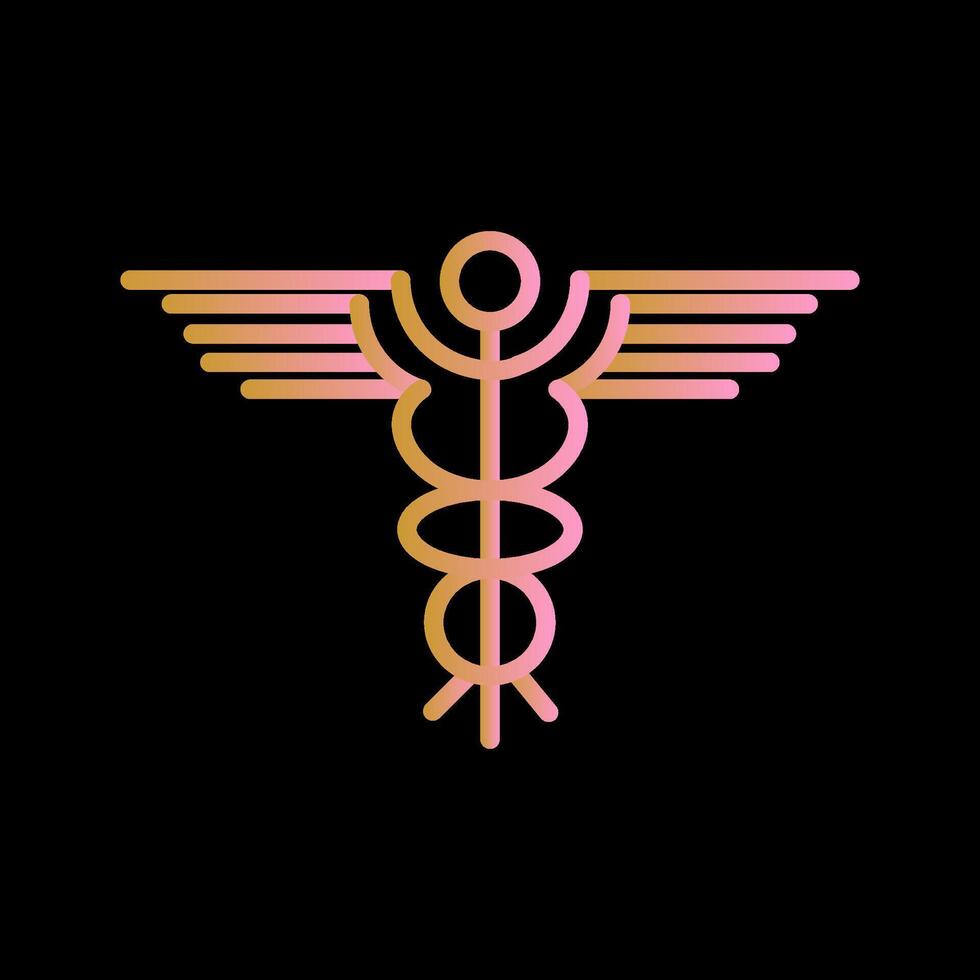Caduceus Vector Icon